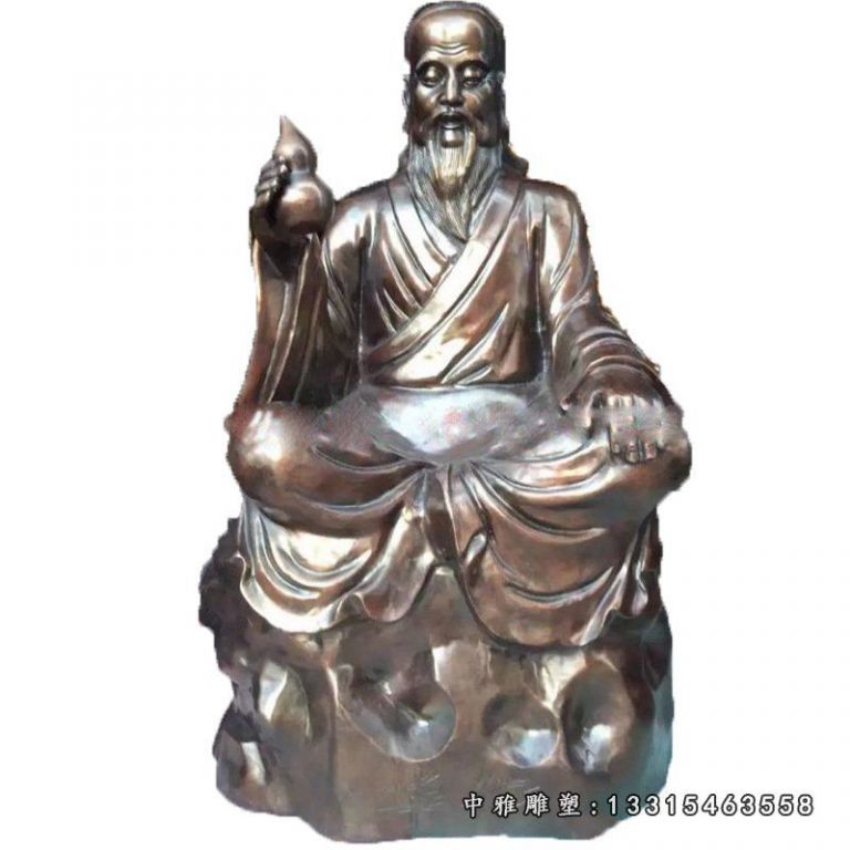 铜雕神医华佗医院人物雕塑2