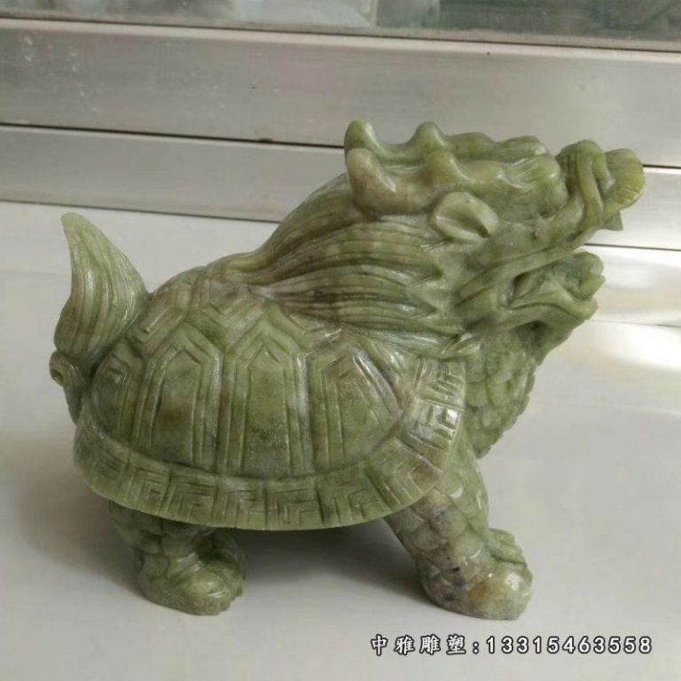 小型龙龟石雕，风水镇宅审神兽 (1)