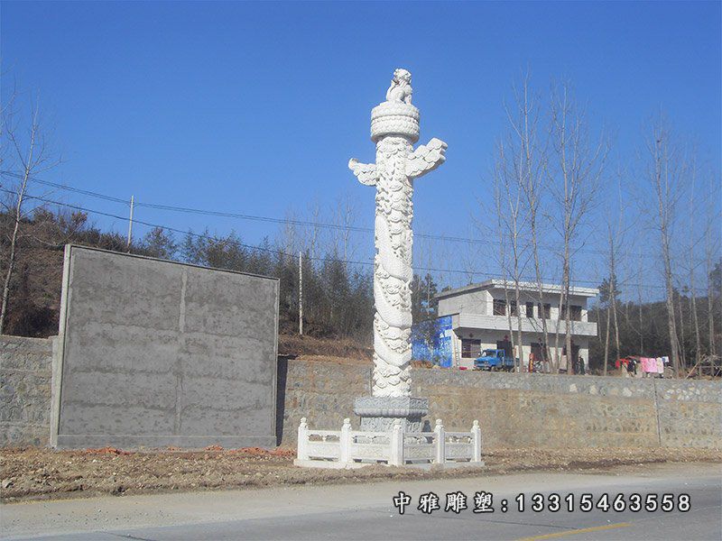 大理石街道华表柱
