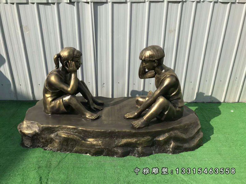 下象棋雕塑，广场景观雕塑 (1)