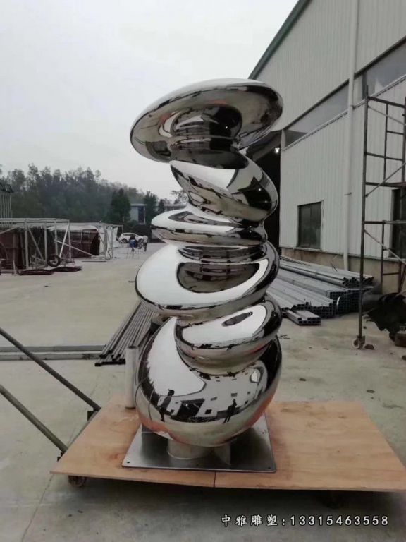 不锈钢广场景观抽象雕塑