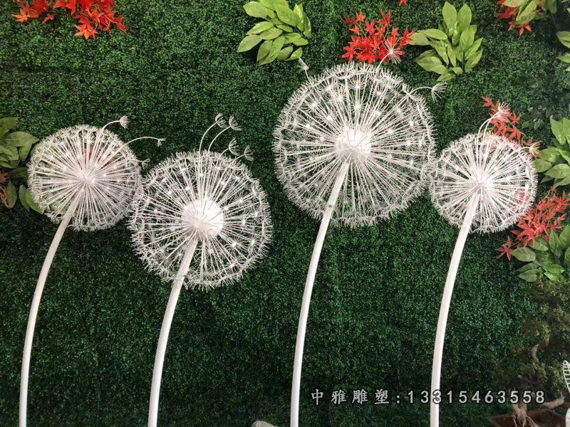 不锈钢蒲公英雕塑 (4)