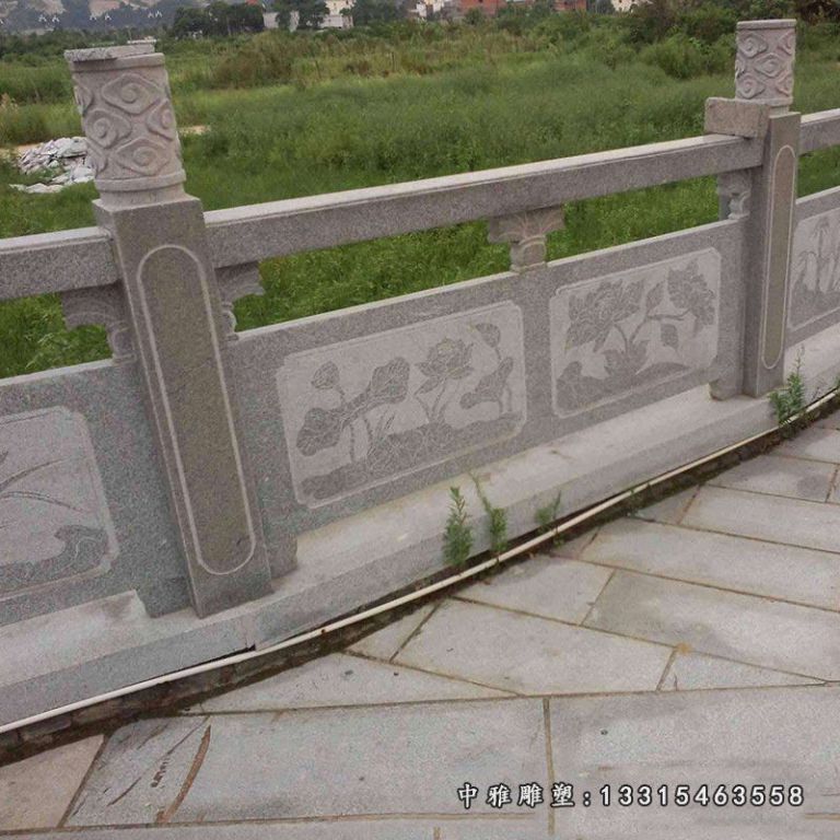景观石材桥栏杆 寺庙石雕栏杆 景区青石栏板图片 景点花岗岩护栏39558