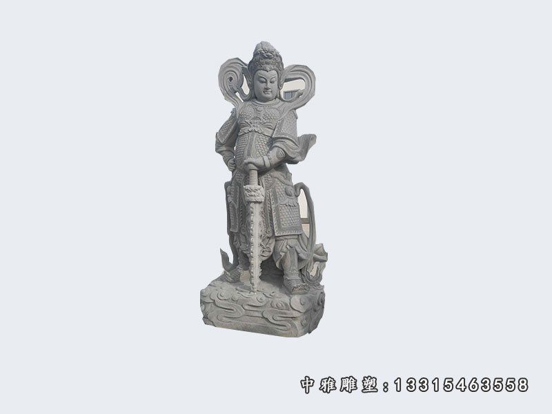武财神关公石雕,古代名人石雕 (1)