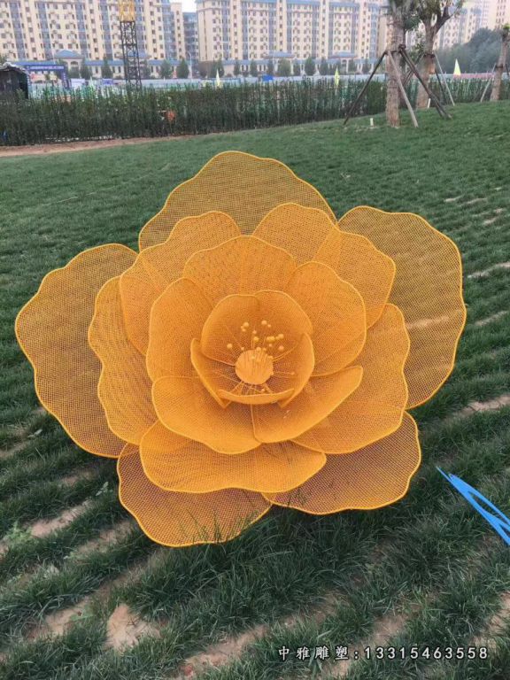 不锈钢户外仿真艺术花朵 (2)