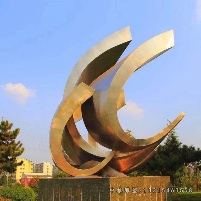 厂家直销大型不锈钢雕塑定制户外广场园林景观城市校园雕塑64652
