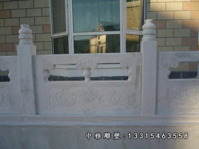 石栏板，石栏杆，汉白玉石栏杆 (4)