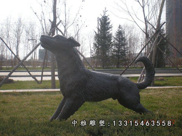 小狗铜雕