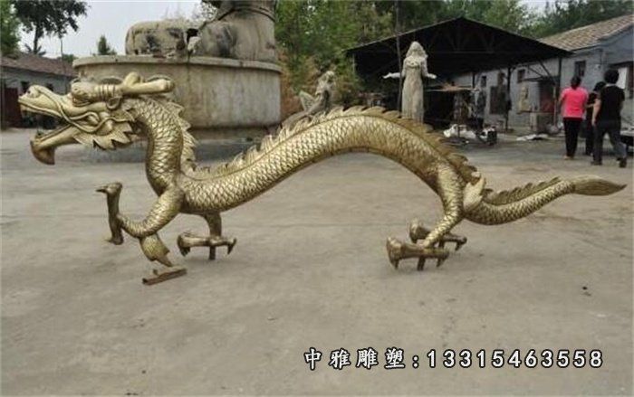 广场大型铜雕龙雕塑