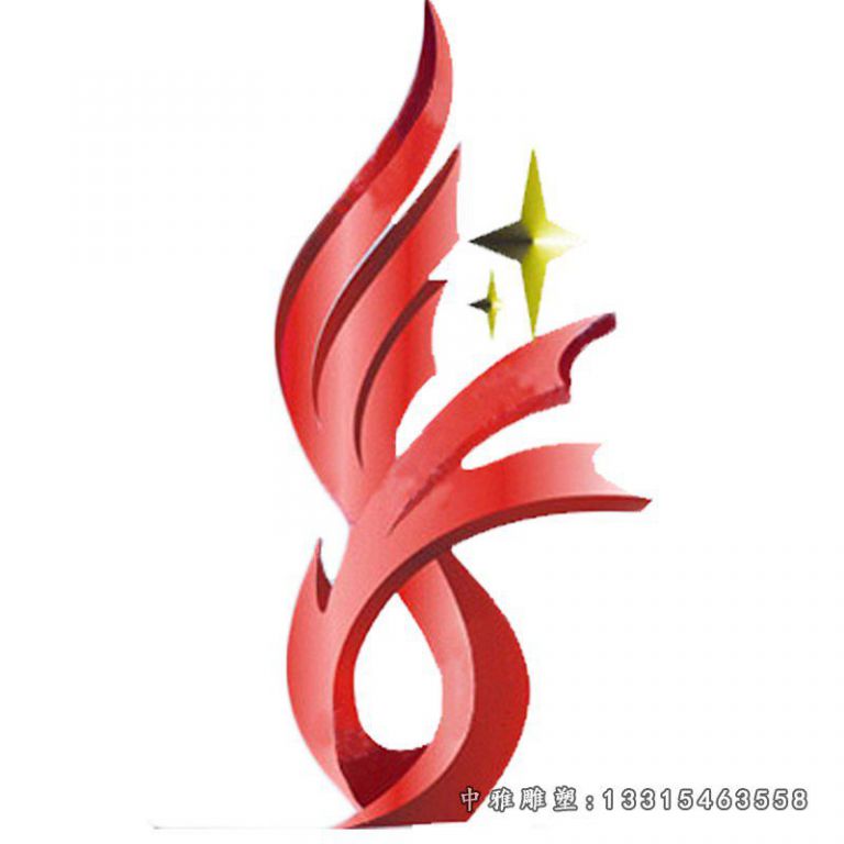 不锈钢喇叭花飘带 广场景观雕塑