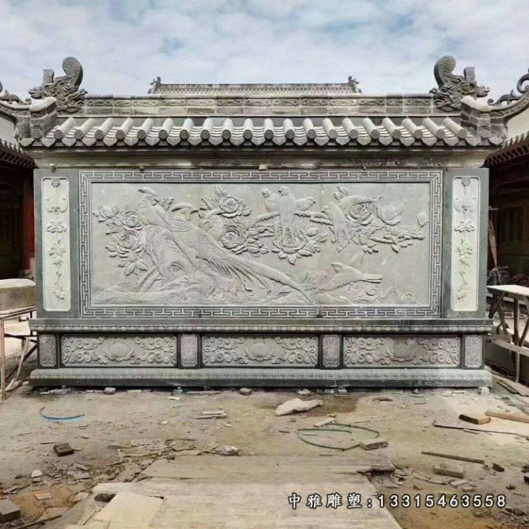 浮雕壁画 生产厂家直销 各种规格 石雕景墙 浮雕地雕 石雕透雕11014