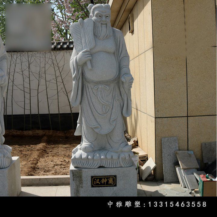 广场石雕八仙人物