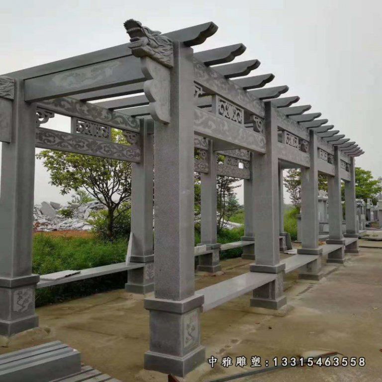 大理石走廊 公园石雕长廊 (2)