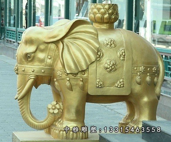 招财铜雕动物大象