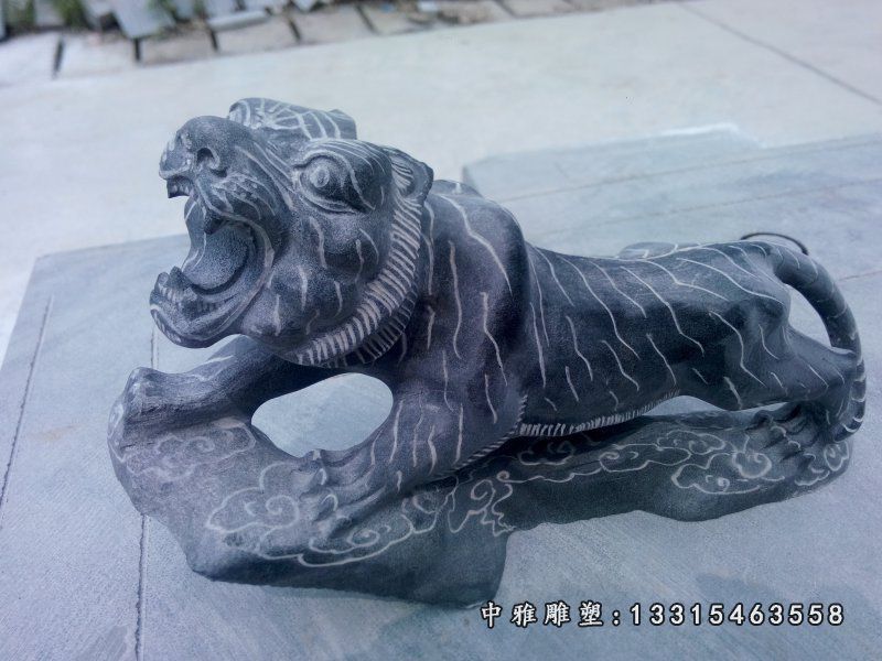 老虎石雕，青石老虎雕塑 (2)