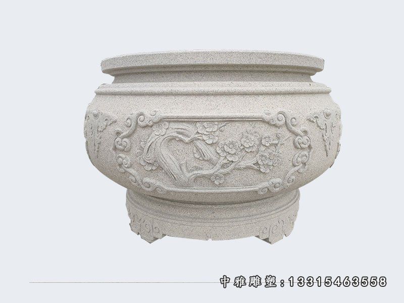 花园景观花盆石雕
