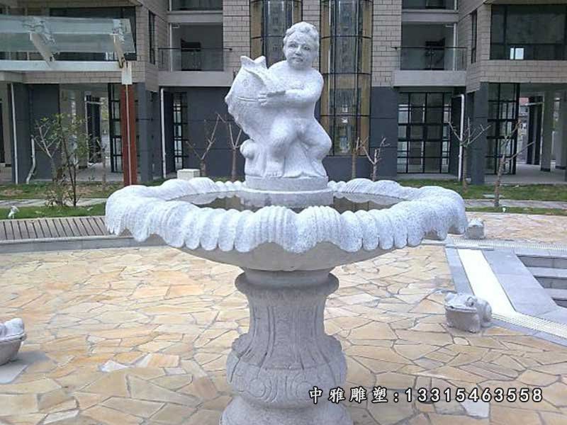 大理石鲤鱼喷泉