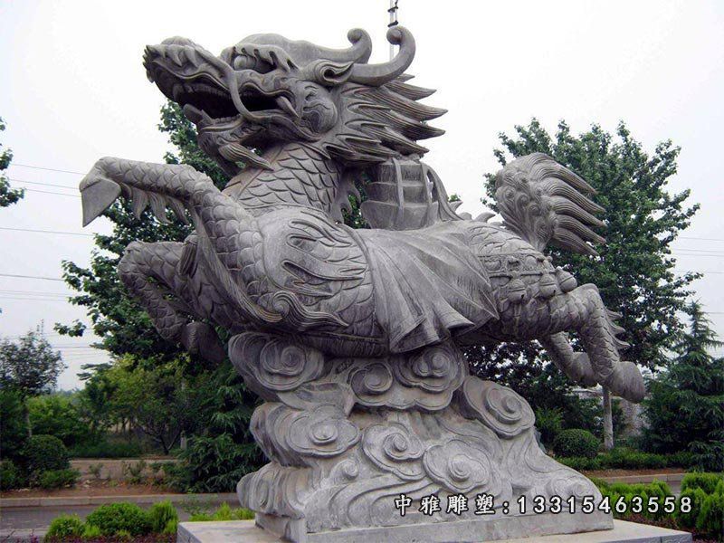 仿古青石麒麟雕塑