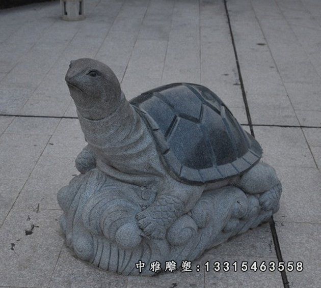 小型乌龟动物石雕