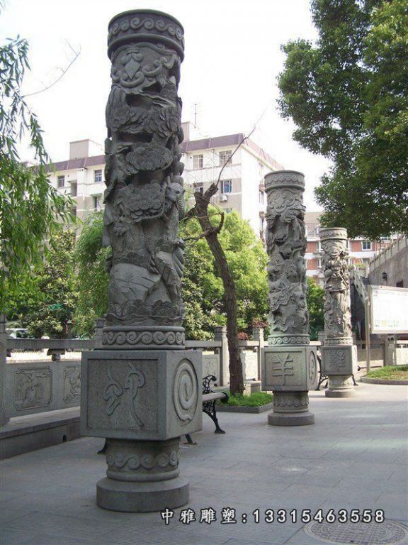 华表，石柱，盘龙柱 (5)