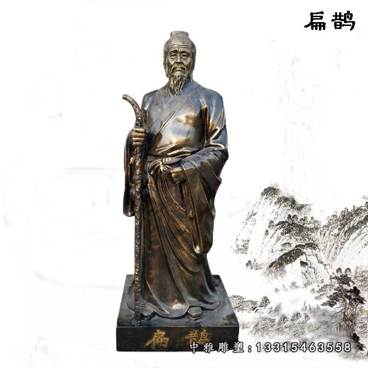 广场铜雕扁鹊雕塑