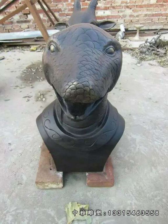 12生肖兽首铜雕 (2)