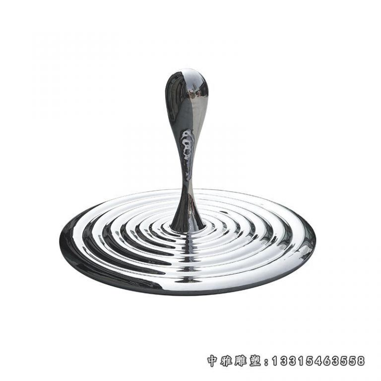 不锈钢倒影水滴雕塑
