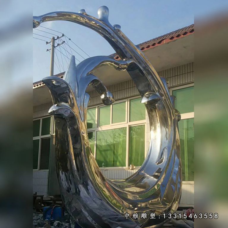 不锈钢抽象雕塑 公园景观雕塑 (3)