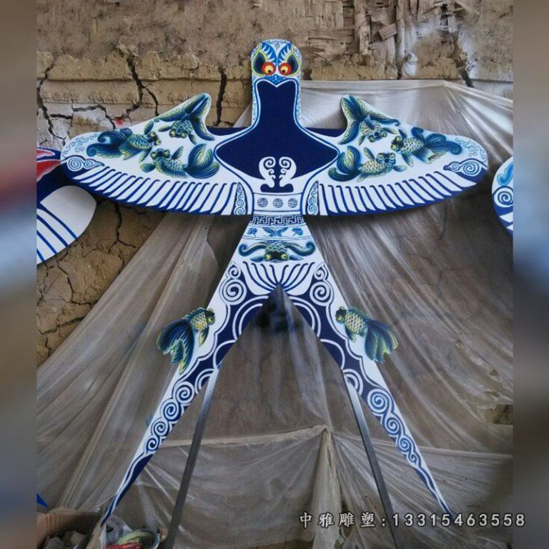 广场仿真风筝不锈钢雕塑
