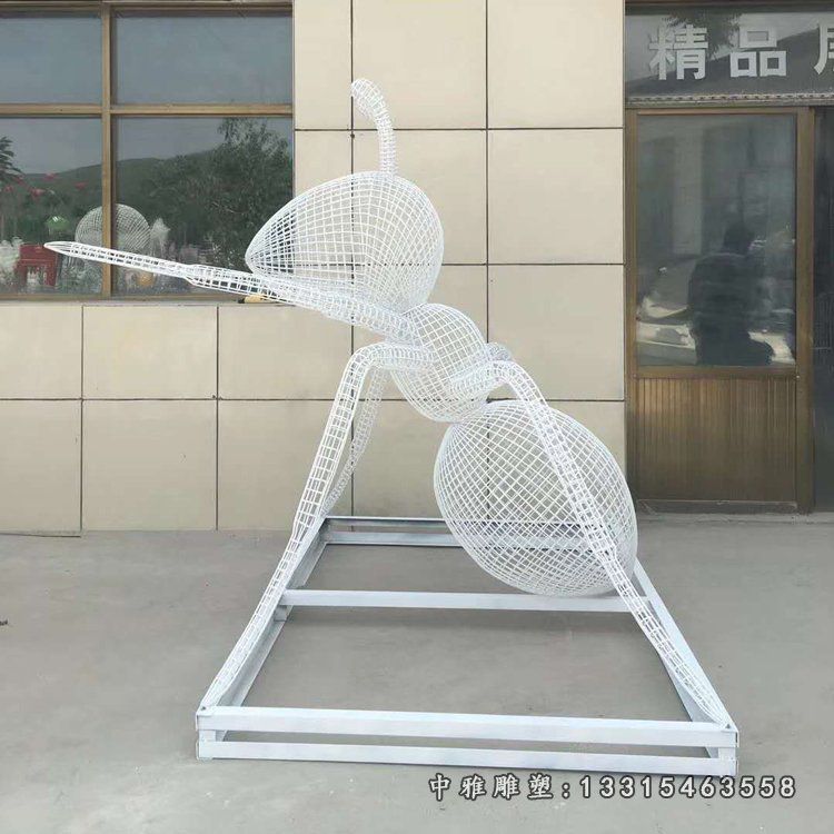 不锈钢镂空蚂蚁雕塑 (2)