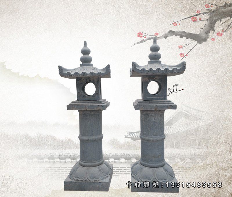 青石石灯 (2)