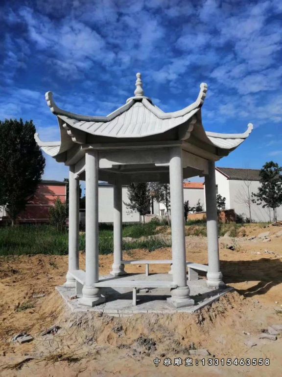 大理石凉亭雕塑