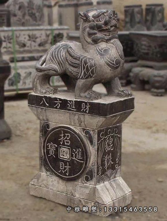 仿古石雕貔貅雕塑
