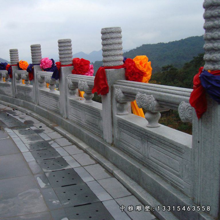 青石栏板，寺庙石栏板 (2)