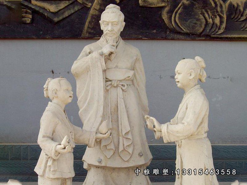 成语典故孔融让梨石雕
