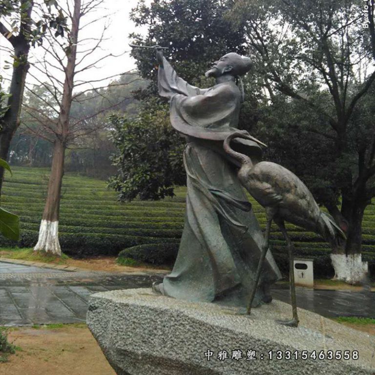 李白铜雕 (2)