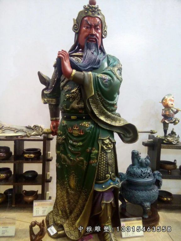 关二爷铜雕，关公铜雕