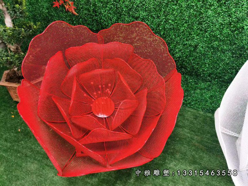 不锈钢仿真花朵雕塑 (4)