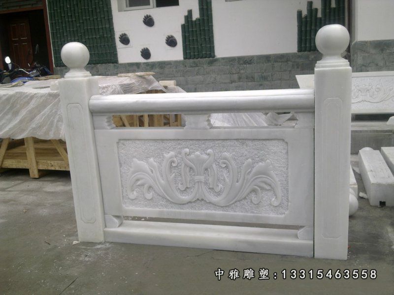 厂家直供可定制河道用石雕青石栏杆 汉白玉栏杆 坚硬花岗岩栏杆3740
