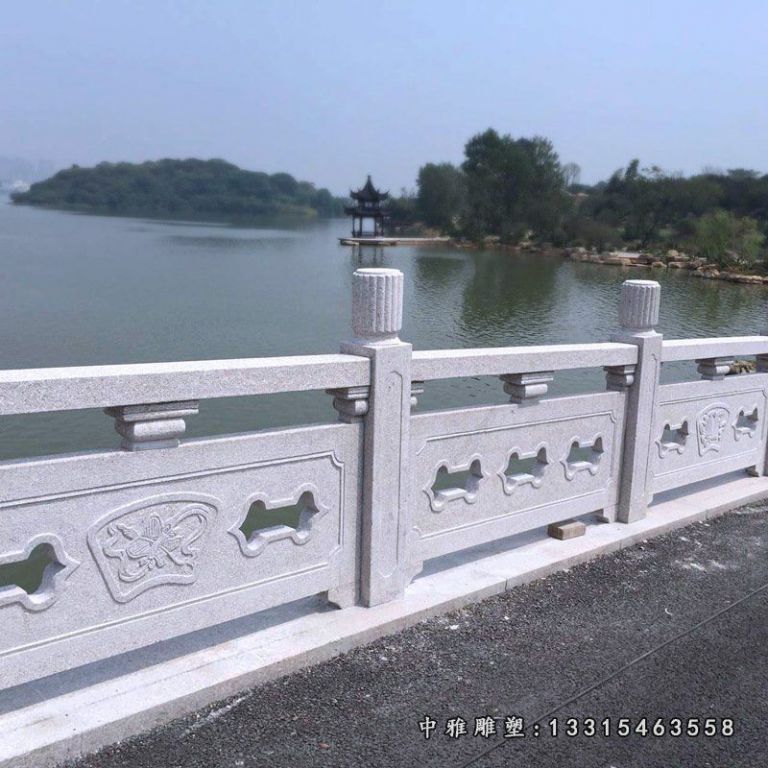 厂家批发石雕栏杆花岗岩园林栏杆校园旗台栏杆汉白玉石栏杆定制52427