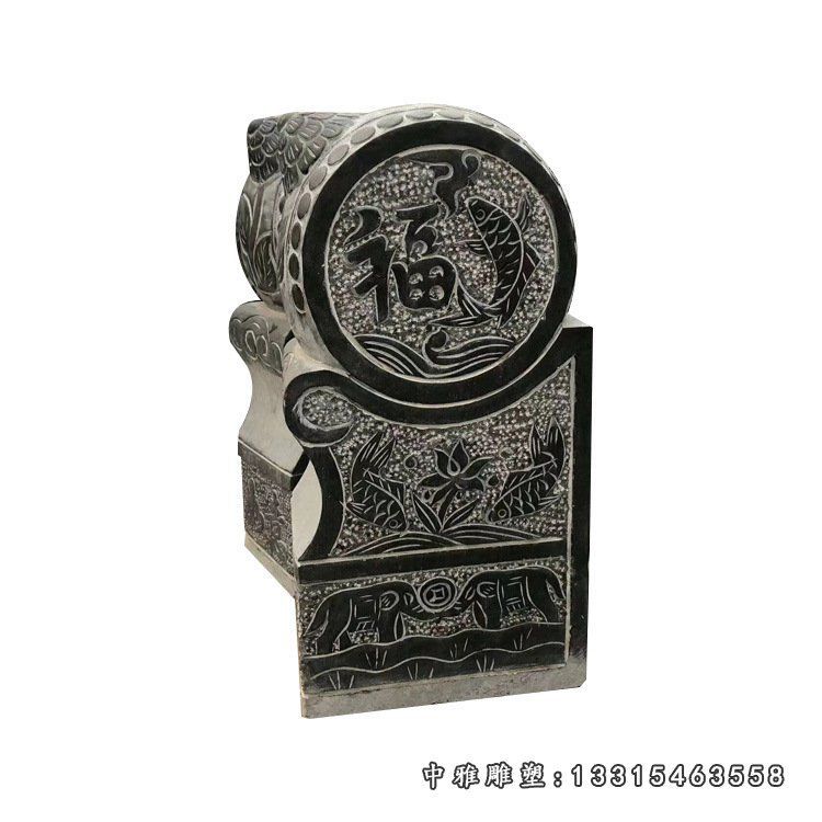 定制汉白玉门鼓石雕 门口狮子抱鼓石 寺庙仿古青石石抱鼓17364