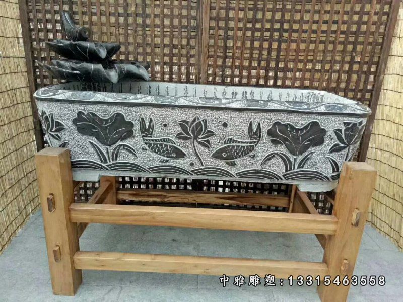 大理石酒店装饰景观鱼缸