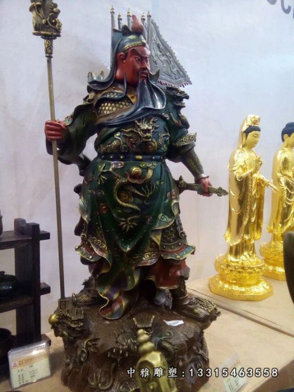 关公铜雕，武财神铜雕