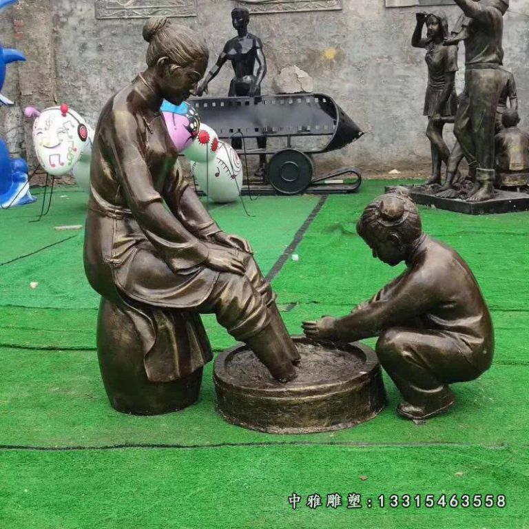 铜雕孝道广场人物雕塑