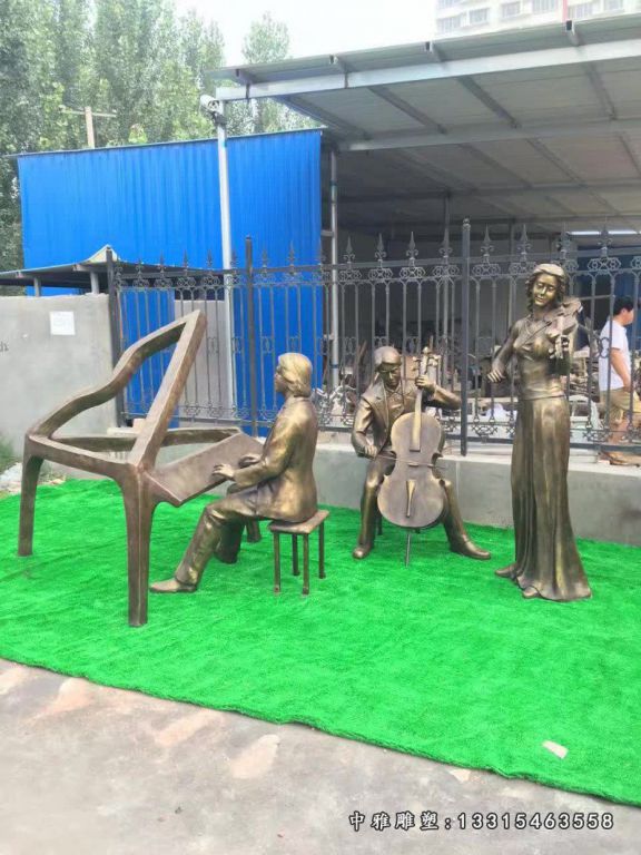 铜雕音乐主题人物雕塑