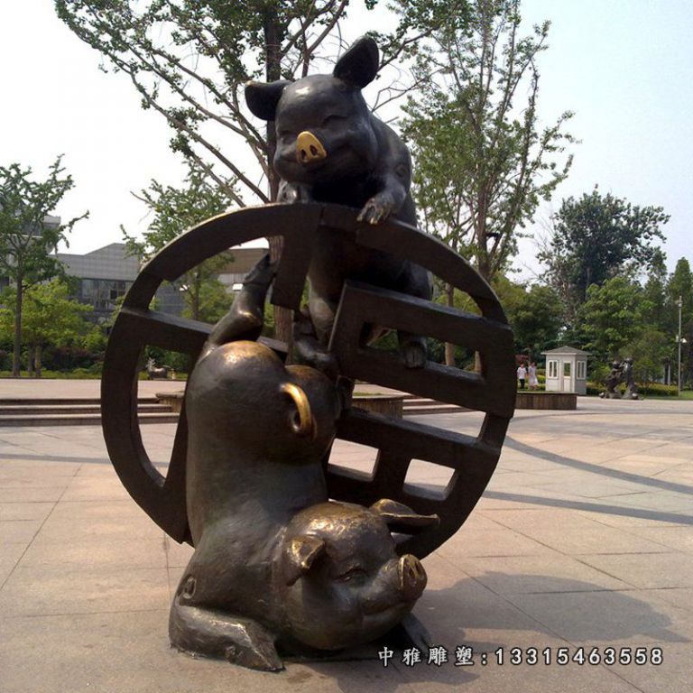 铜雕猪 (1)