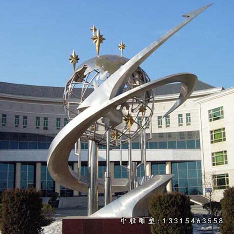 厂家直销不锈钢雕塑定制景观雕塑_城市雕塑学校校园园林广场雕塑31703