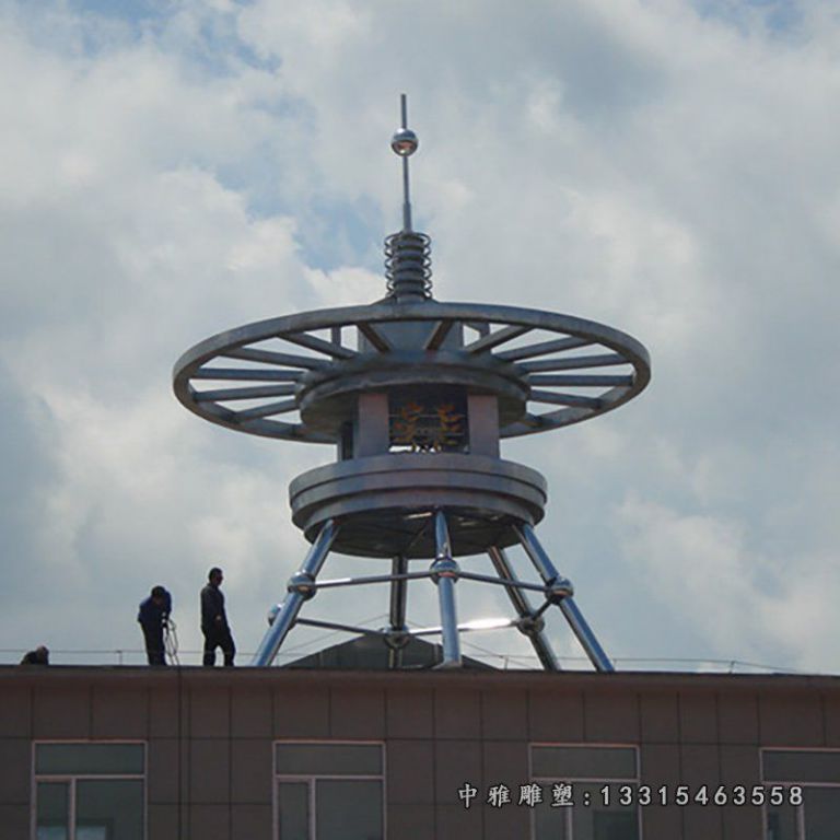 不锈钢避雷针，避雷针造型雕塑 (3)