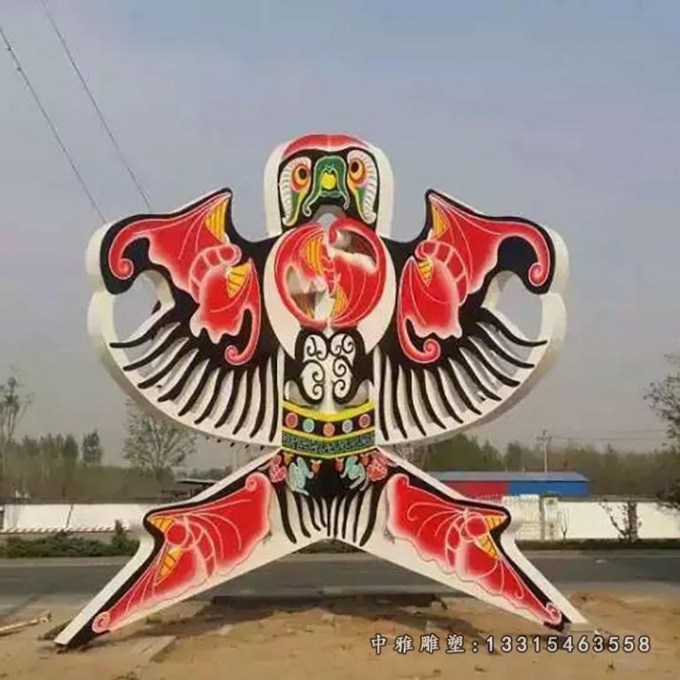 不锈钢风筝雕塑，广场风筝不锈钢雕塑 (1)