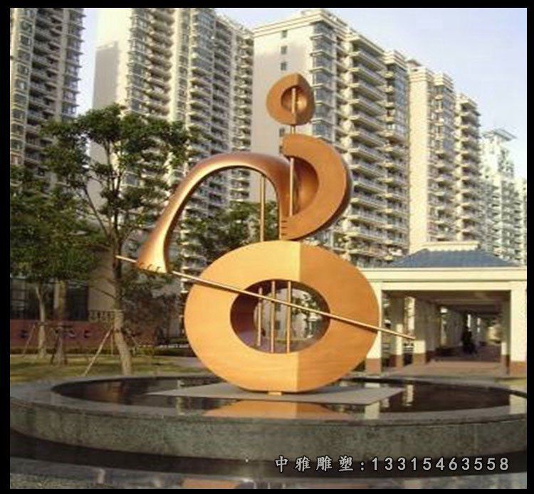 不锈钢葫芦抽象 城市景观雕塑 (1)